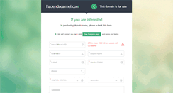 Desktop Screenshot of haciendacarmel.com