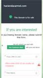 Mobile Screenshot of haciendacarmel.com