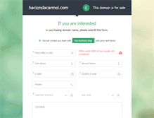 Tablet Screenshot of haciendacarmel.com